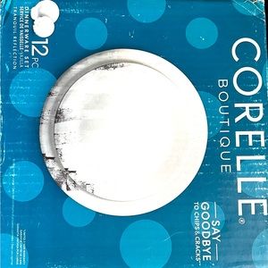 Corelle Boutique Tranquil Reflections 12-Piece Dinnerware Set, Service for 4
